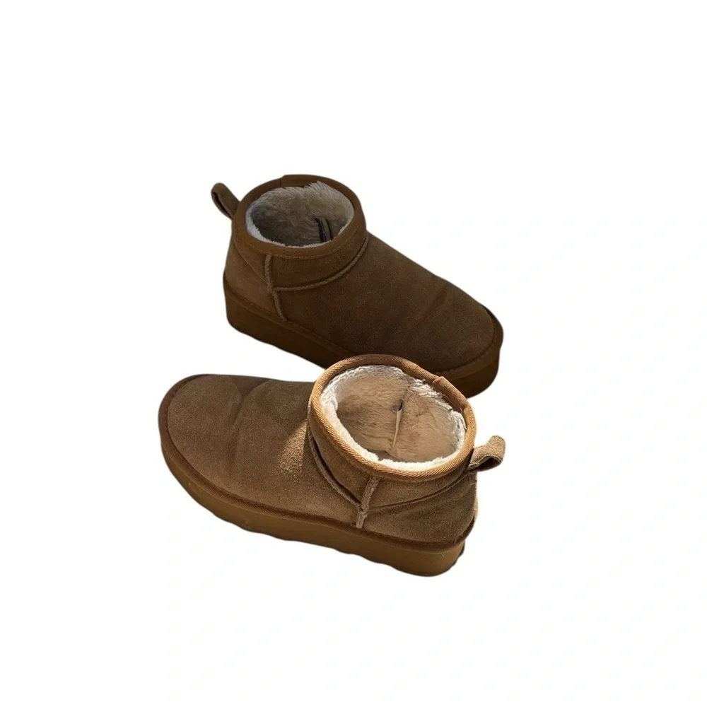 Cushionaire Winter Boots Size 7,5 Brown Ankle